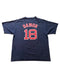 RETRO MAJESTIC JOHNNY DAMON BOSTON RED SOX NAVY JERSEY TEE
