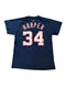 MAJESTIC BRYCE HARPER #34 WASHINGTON NATIONALS NAVY JERSEY SHIRT