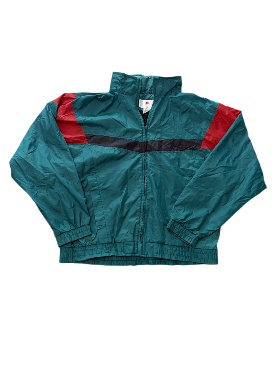 VINTAGE 1990'S JOHN WILSON GREEN TRACK SUIT JACKET