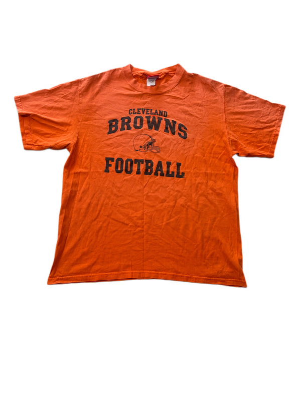 VINTAGE CLEVELAND BROWNS ORANGE HELMET GRAPHIC TEE