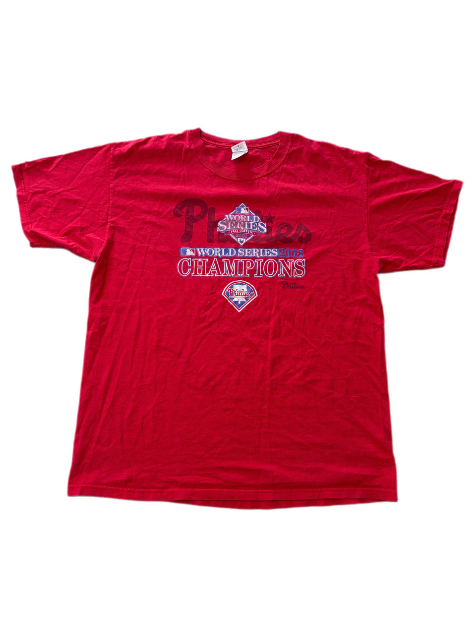 RETRO ANVIL PHILADELPHIA PHILLIES 2008 WORLD SERIES CHAMPIONS GRAPHIC TEE