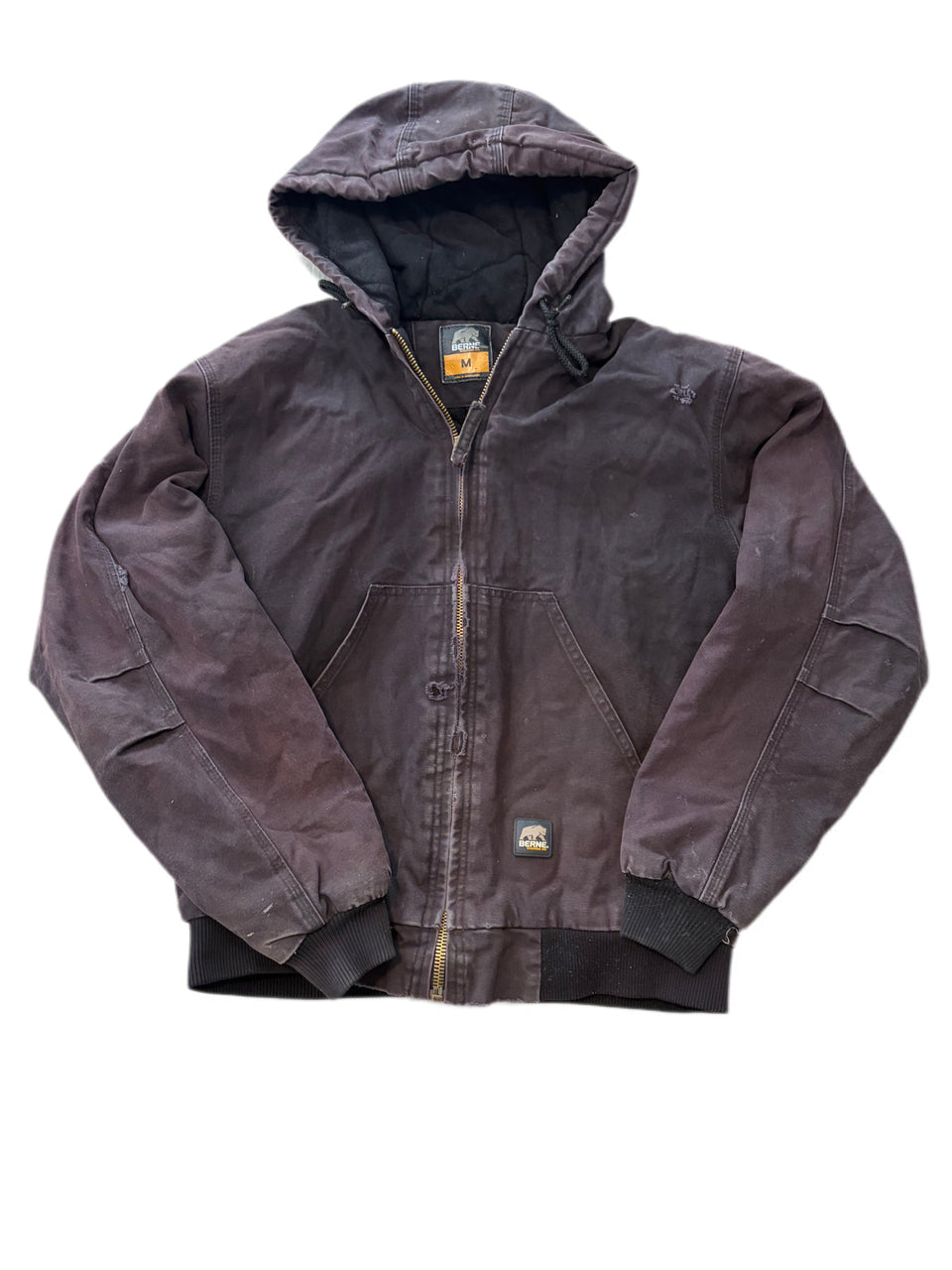 BERNE JOBSITE INSULATED HOODED MENS JACKET