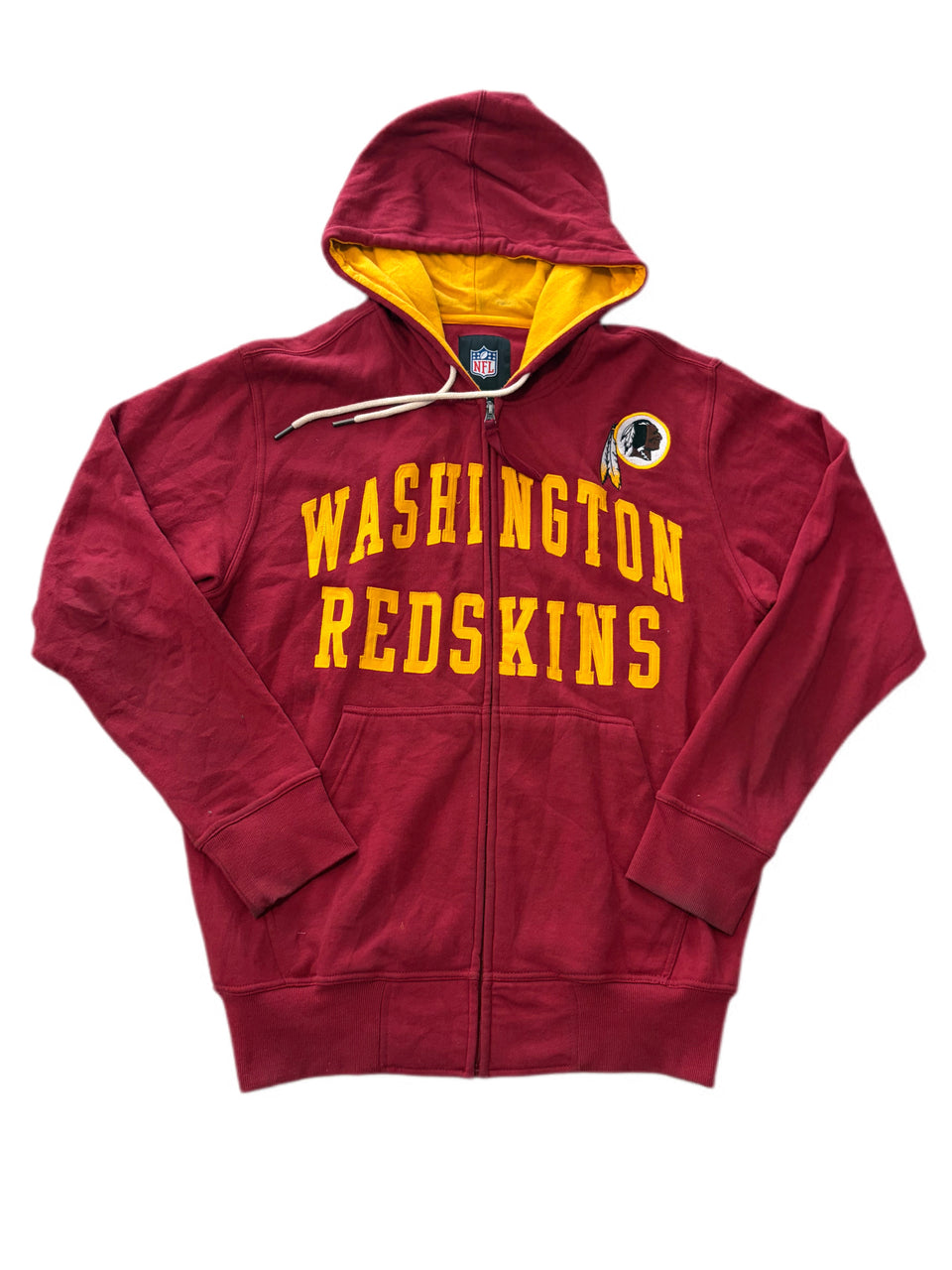 RETRO WASHINGTON REDSKINS FULL ZIP HOODIE