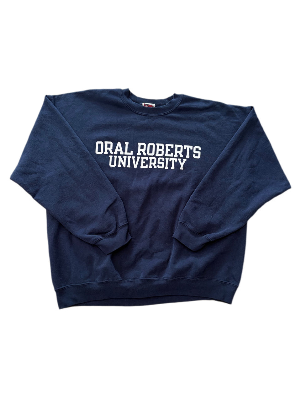 CAMPUS SPECIALITIES ORAL ROBERTS UNIVERSITY NAVY PRINTED CREWNECK