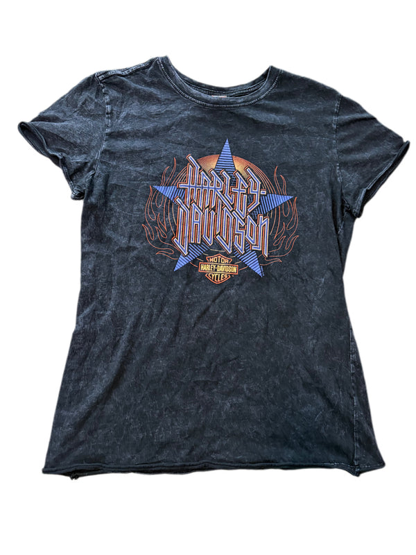 VINTAGE WOMENS HARLEY DAVIDSON FORT SMITH ARKANSAS TEE