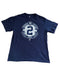 MAJESTIC NEW YORK YANKEES DEREK JETER #2 THE CAPTAIN SPELL OUT PINSTRIPE GRAPHIC SHIRT