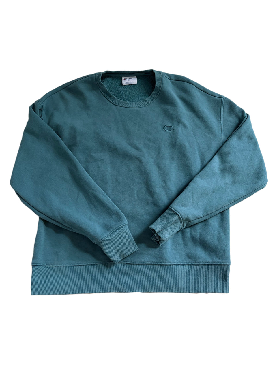 TEAL GREEN CHAMPION CREWNECK PULLOVER