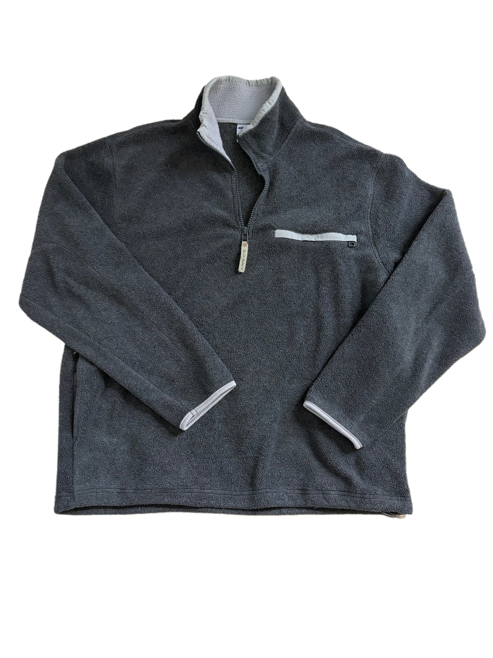 DARK GREY OLD NAVY QUARTER ZIP FLEECE JACKET