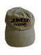 THE GAME BEIGE COTTON TWILL BASEBALL CAP PURPLE EMBROIDERED JMU ALUMNI HAT