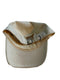WHITE AND BEIGE BRANDED PROMOTIONAL BASEBALL CAP BAUGHER CHEVROLET BUICK WAYNESBORO VIRGINIA