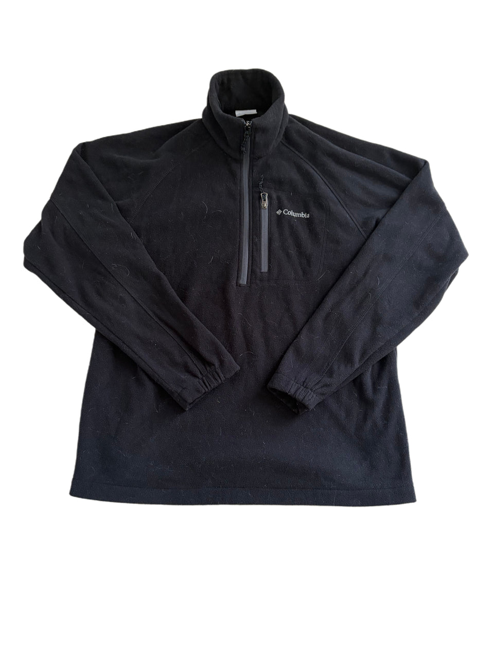 BLACK COLUMBIA FAST TREK III HALF ZIP FLEECE PULLOVER