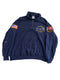 VINTAGE JERZEES 9-11 MEMORIAL PATCHED FDNY QUARTER ZIP SWEATER