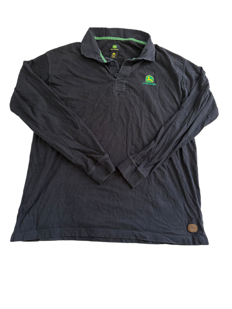 JOHN DEERE LONG SLEEVE POLO SHIRT
