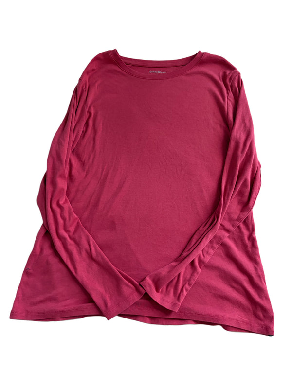 BERRY COLOR EDDIE BAUER LONG SLEEVE SHIRT