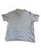 POLO RALPH LAUREN CLASSIC FIT WHITE AND NAVY BLUE STRIPED POLO SHIRT