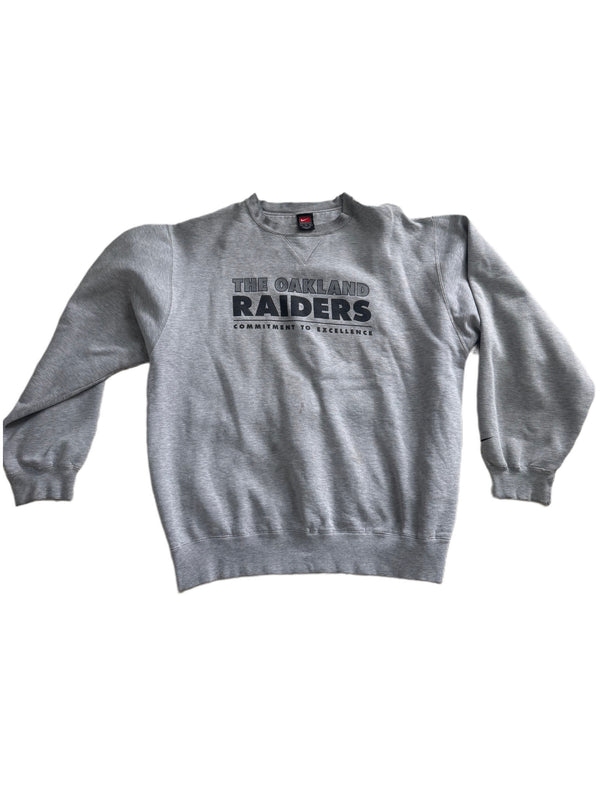 VINTAGE NIKE OAKLAND RAIDERS NFL CREWNECK