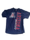 SOFFE NAVY BLUE ARIZONA WILDCATS DISTRESSED GRAPHIC PRINT SHIRT