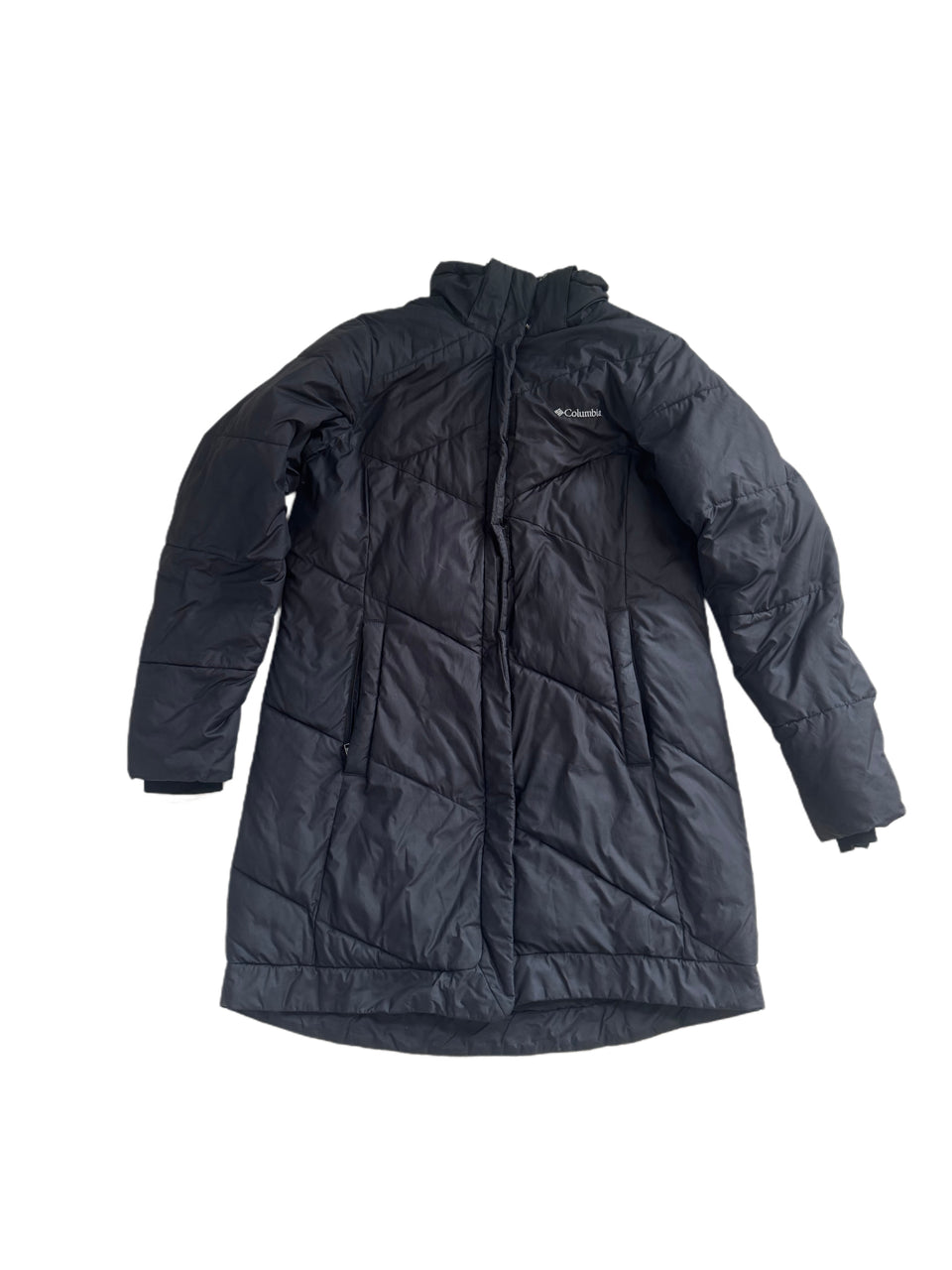 BLACK COLUMBIA WOMEN'S SNOW ECLIPSE INSULATED PUFFER MID JACKET