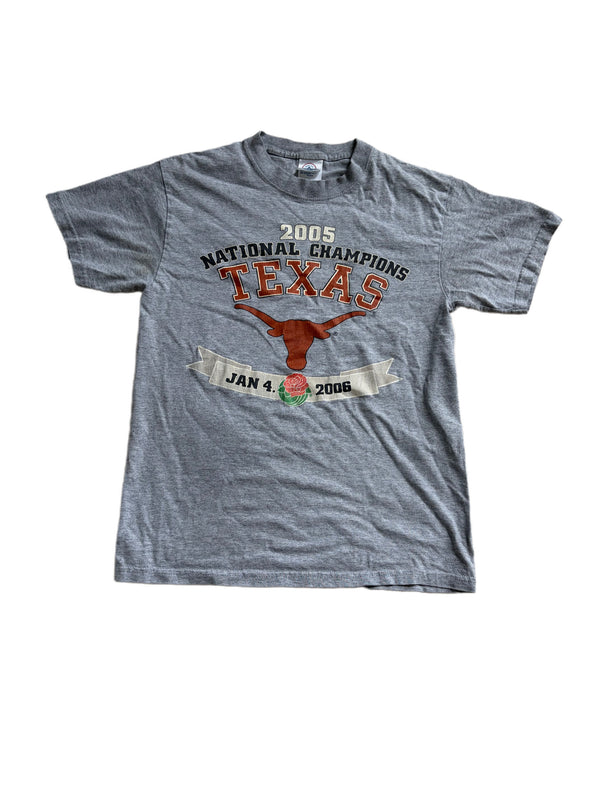 VINTAGE 2005 DELTA MAGNUM WEIGHT TEXAS LONGHORNS NATIONAL CHAMPIONSHIP GRAPHIC SHIRT