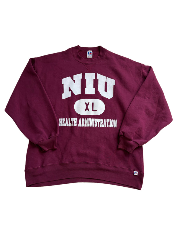CLASSIC RUSSELL ATHLETIC NIU HEALTH CREWNECK