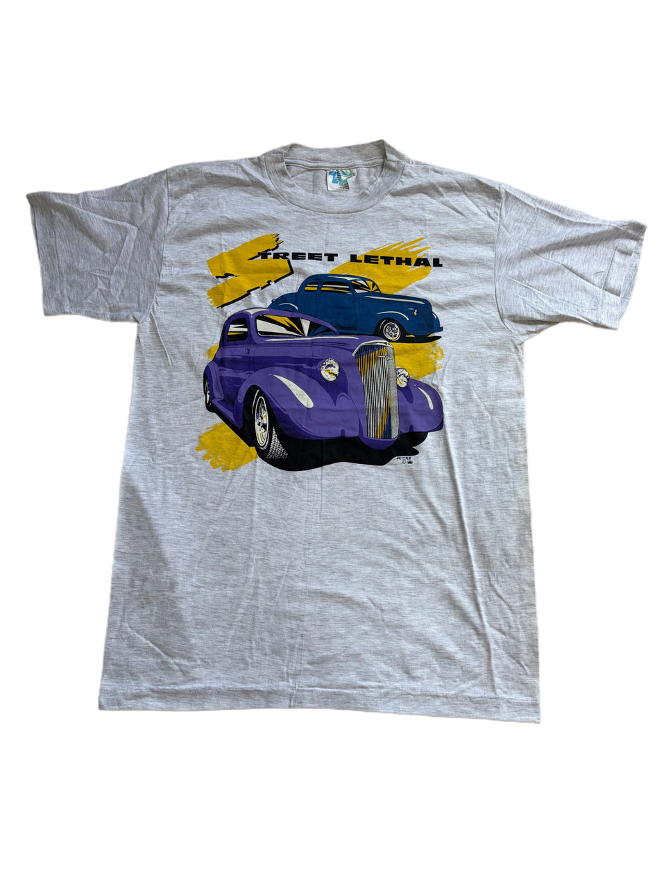 VINTAGE 90'S TOO HOT STREET LETHAL HOT ROD GRAPHIC SHIRT