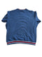 BLUE NASCAR DAYTONA INTERNATIONAL SPEEDWAY RED APPLIQUE EMBROIDERED STARS SWEATER