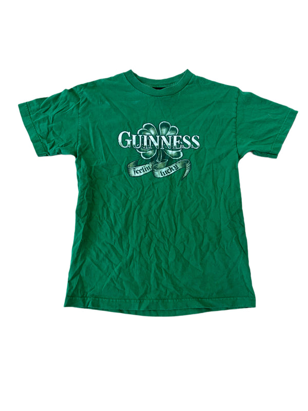 GREEN GUINNESS CELTIC CLOVER GRAPHIC DESIGN SHIRT