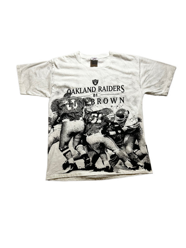 VINTAGE '81 TIM BROWN OAKLAND RAIDERS TEE
