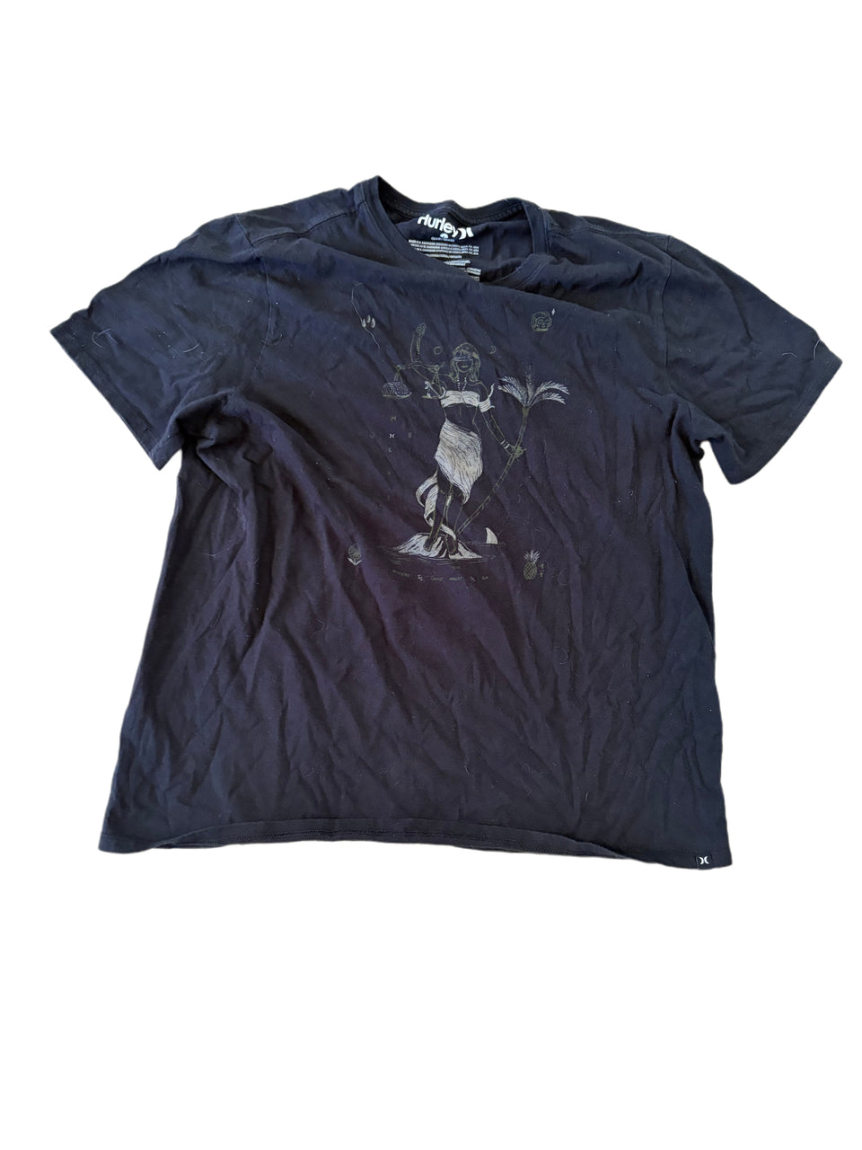 WOMEN'S BLACK HURLEY LADY JUSTICE CLASSIC LOGO SHIRT
