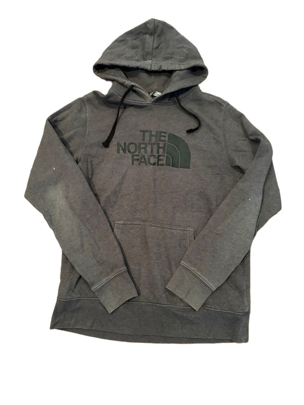 NORTH FACE GREY LOGO HOODIE