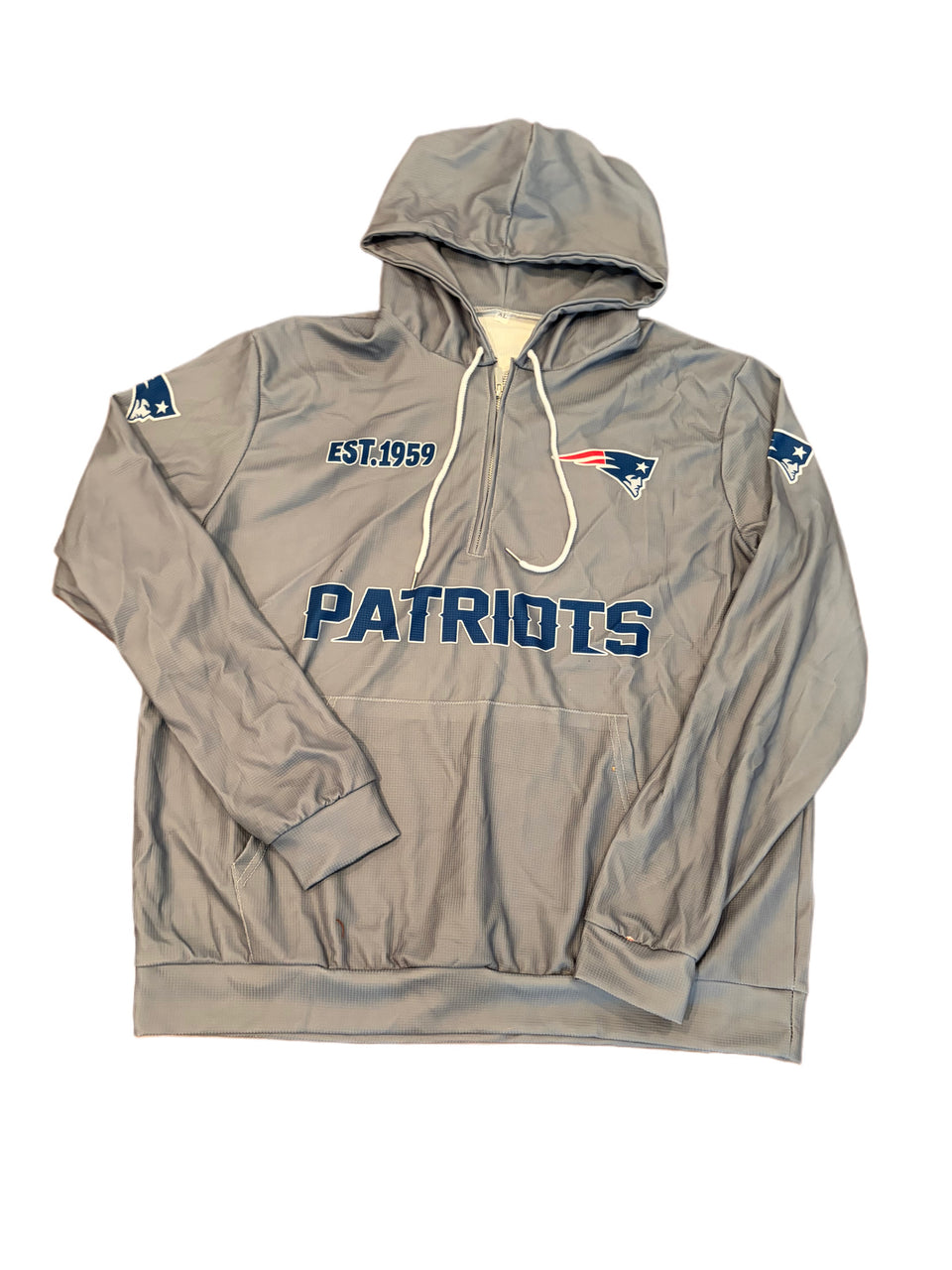 NEW ENGLAND PATRIOTS QUARTER ZIP HOODIE