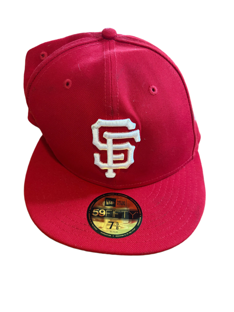 RED NEW ERA 59FIFTY SAN FRANCISCO GIANTS 7 5/8 FITTED HAT
