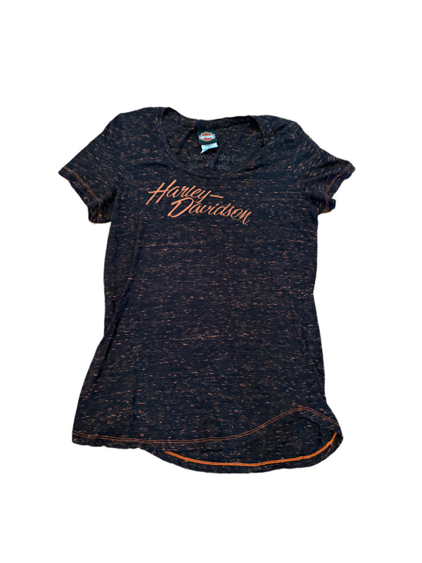 WOMEN'S HARLEY DAVIDSON SPECKLED FABRIC OCONOMOWOC WISCONSIN