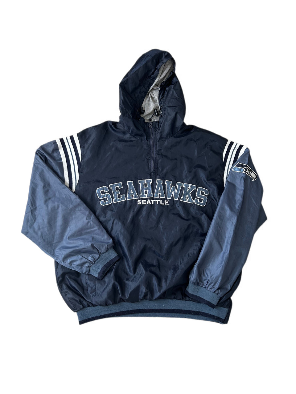 SEATTLE SEAHAWKS NFL TEAM APPAREL 1/4 ZIP PULLOVER