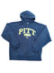 J AMERICA PITT PANTHERS EMBROIDERED LOGO NAVY BLUE HOODIE