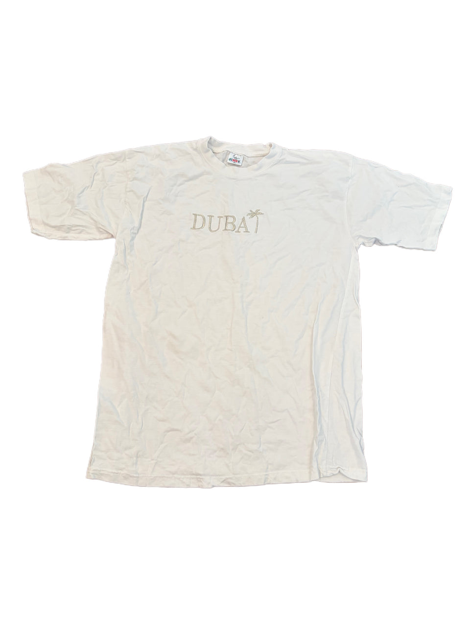 WHITE JINNY DUBAI PALM TREE LOGO SHIRT
