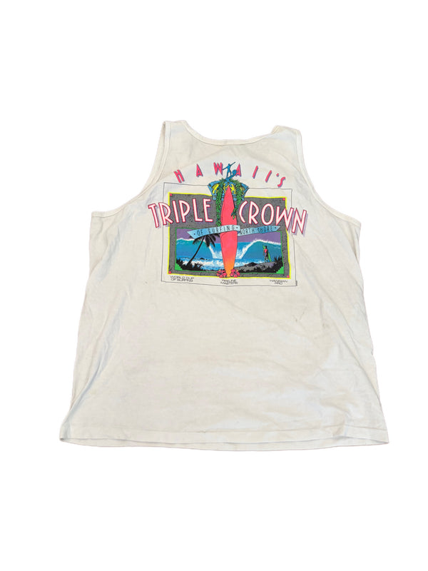VINTAGE 90'S TRIPLE CROWN OF SURFING HAWAII TANK TOP