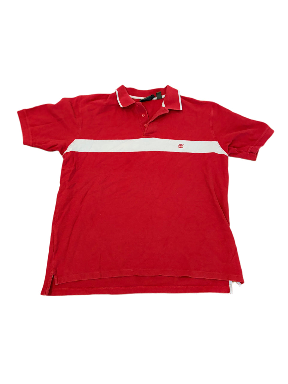 RED WHITE STRIPE TIMBERLAND POLO