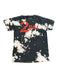 BLACK AND WHITE TIE DYE 2PAC LOGO SHIRT