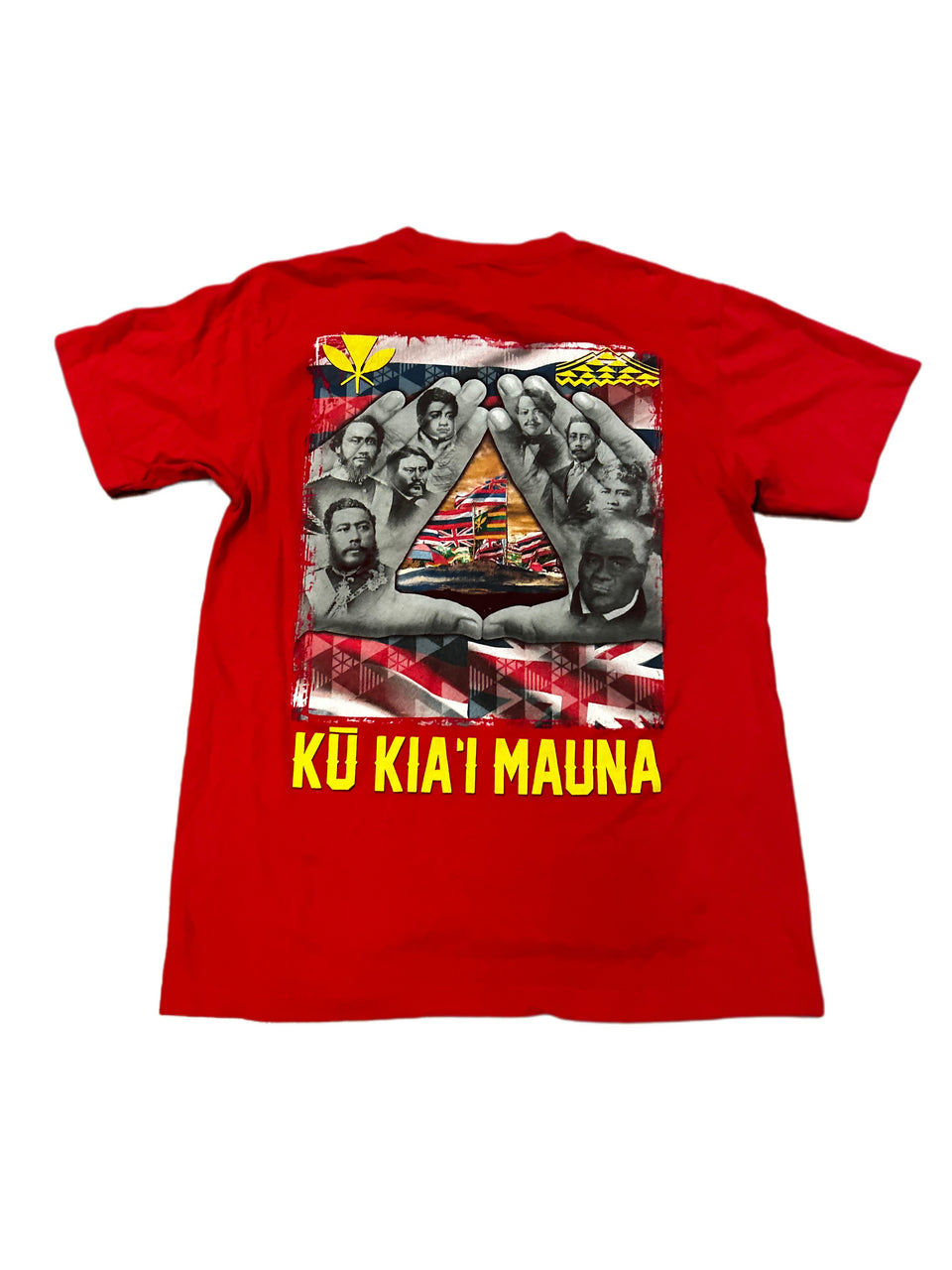 WE ARE MAUNA KEA HAWAII ACTIVIST GRAPHIC SHIRT RED
