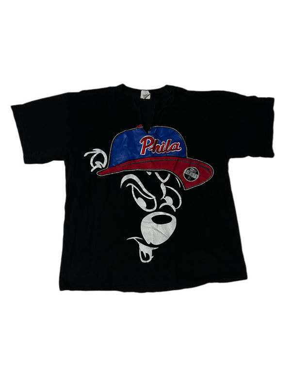 VINTAGE RARE 90'S PHILA HIP HOP CARTOON GRAPHIC TEE STREET WEAR