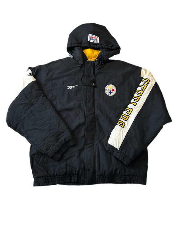 VINTAGE PITTSBURGH STEELERS PUFFER JACKET PRO LINE NFL