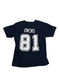 DALLAS COWBOYS TERRELL OWENS MITCHELL AND NESS NAVY RETIRED PLAYER NAME AND NUMBER TEE