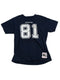 DALLAS COWBOYS TERRELL OWENS MITCHELL AND NESS NAVY RETIRED PLAYER NAME AND NUMBER TEE