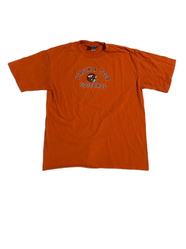VINTAGE Y2K VIRGINIA TECH FOOTBALL CREW NECK TEE