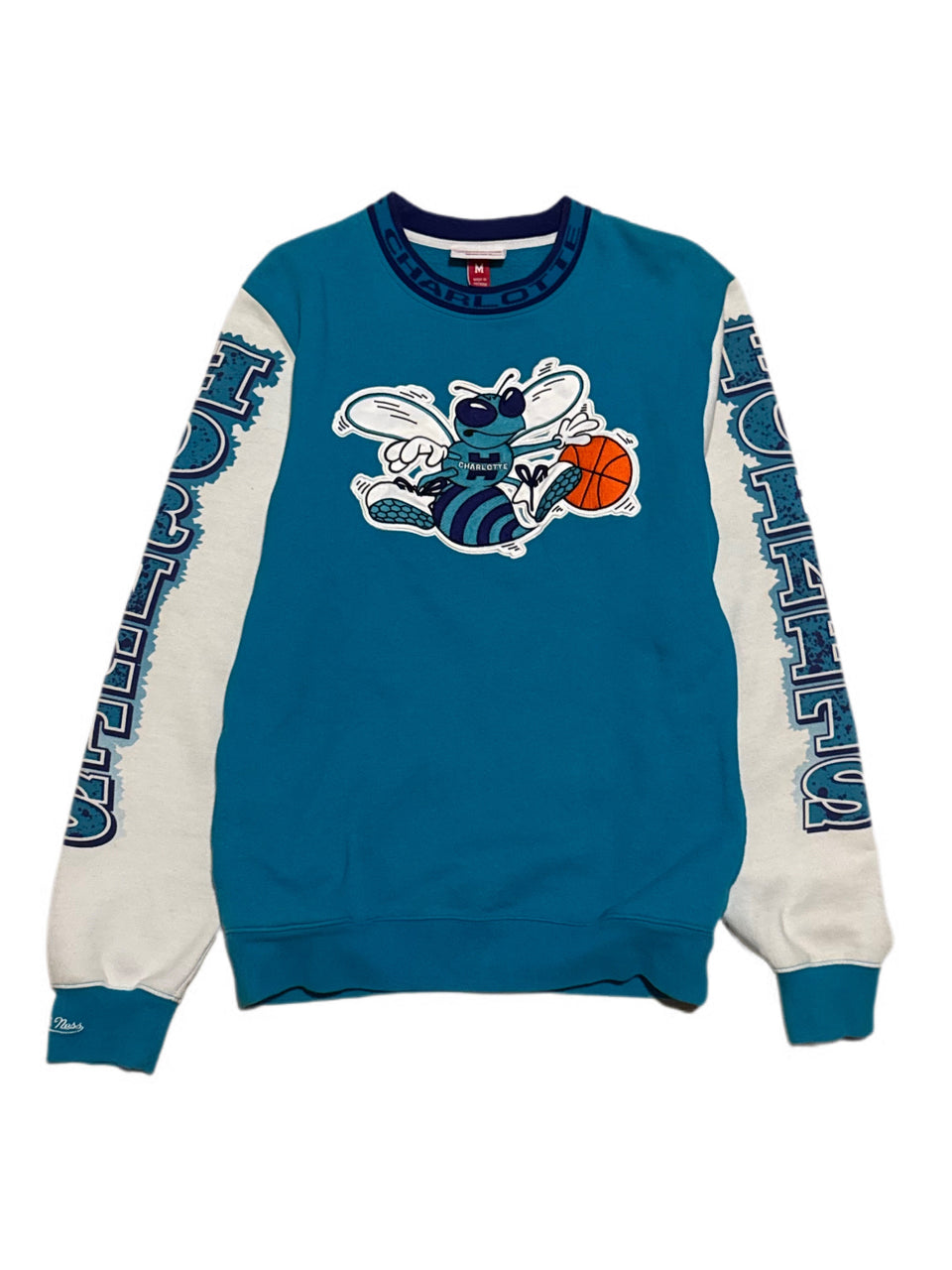 MITCHELL AND NESS HARDWOOD CLASSICS CHARLOTTE HORNETS CREWNECK