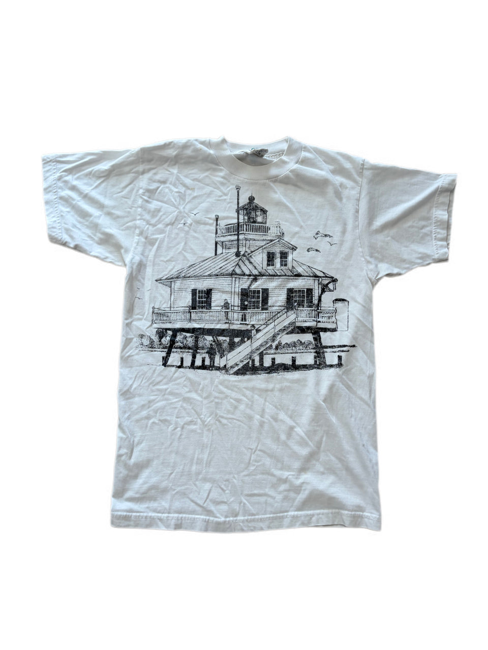 VINTAGE THOMAS POINT SHOAL LIGHTHOUSE GRAPHIC TEE
