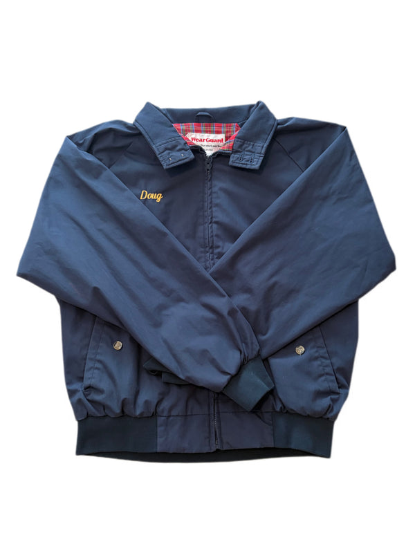 VINTAGE WEAR GUARD FLEECE LINED BOMBER JACKET