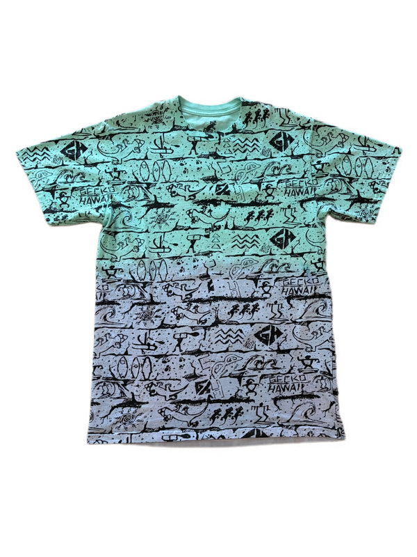 VINTAGE NORTHERN LIGHTS GECKO HAWAII TIE DYE TEE