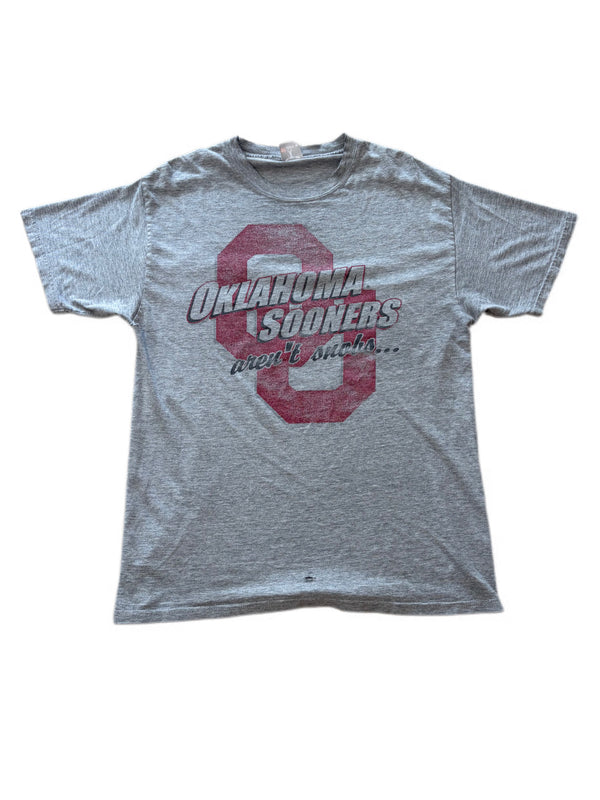 VINTAGE GRAY OKLAHOMA SOONERS AREN'T SNOBS WE'RE JUST BETTER THAN EVERYONE ELSE TEE